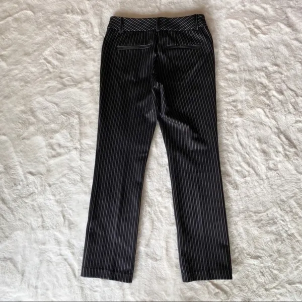 New York & Company Pinstriped Skinny Crop‎ Pant - Image 6