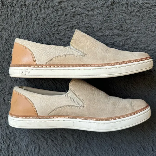 Ugg Leather Adley Slip on Shoes Size 7 - Image 3