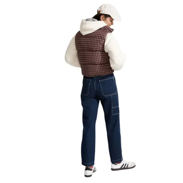 Madewell Cropped Puffer Vest in Plaid Size Medium - Image 8