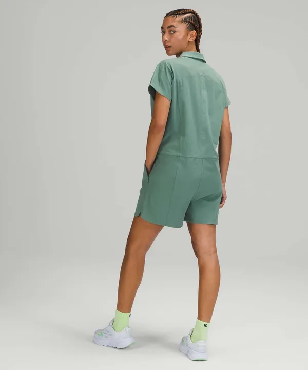 Free People Lululemon Stretch Rib Pocketed Romper - Image 2