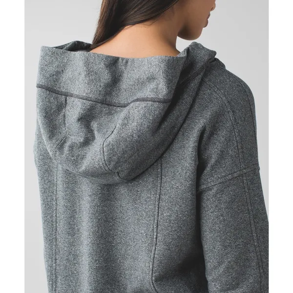 Lululemon Heathered Gray Wrap Up Jacket Size 8 - Image 3