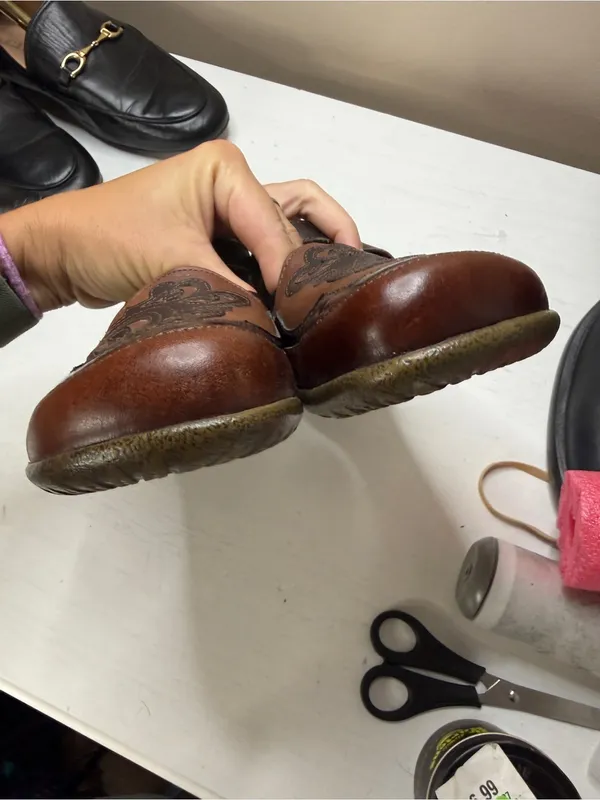 Naot Motu Mary Jane Flats Brown Leather Slip On Comfort Fit Boho Casual Sz 7 - Image 12