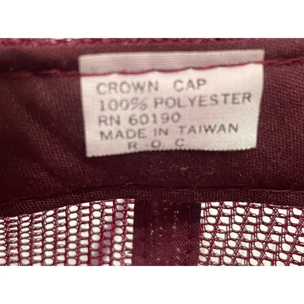 Vintage Burgundy Mr. Bad Wrench Snapback Trucker Hat - Image 9
