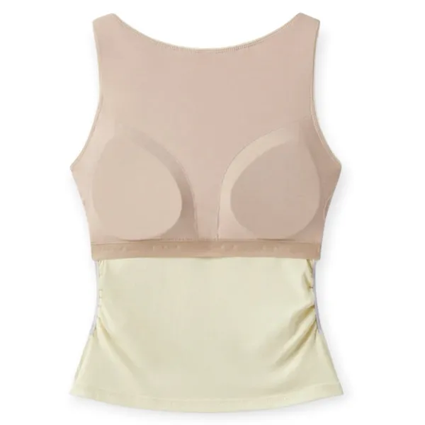 NWT OGL Elastic Open Back Bra Tank Top Plantive Size Small Butter Yellow - Image 3