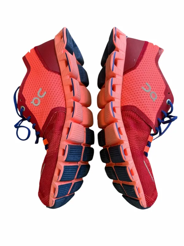 ON Running Women's Red and Blue Cloudflow Sneakers Size 10 - Image 8