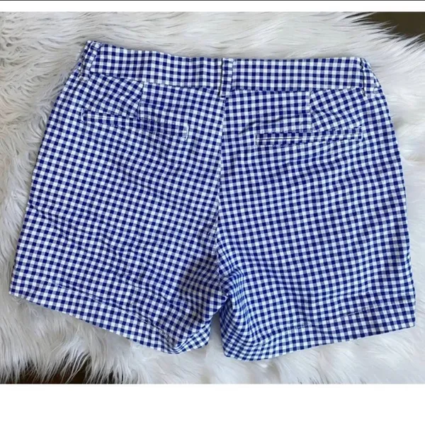 Old Navy Blue & White Patriotic‎ Everyday Gingham Shorts - 6 EUC - Image 3