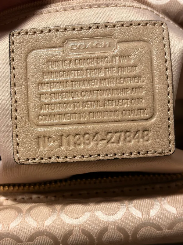 COACH Madison Turnlock 2way Handbag Elegant Signature Gold Hardware Finish ✨ - Image 9