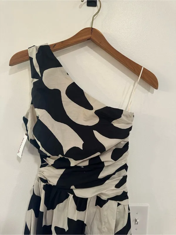 Abercrombie & Fitch NEW Fiore One Shoulder Maxi Cut Out Dress Women’s XS Pockets - Image 6