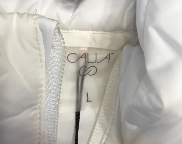 Calia by Carrie Women's Fall Lightweight Vest in Pure White size L NWT - Image 4
