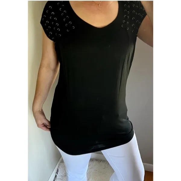 Black top by Simply Noelle, Size S/M - Image 2