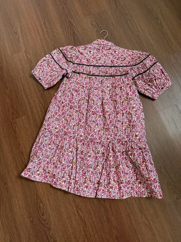 Anthropologie Maeve Leandra The Shirred Yoke Mini Dress - Image 5