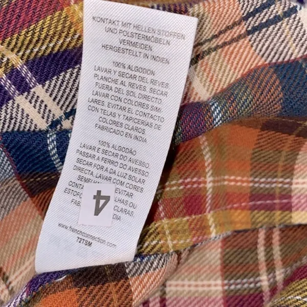 French Connection plaid shirt size medium - Image 9