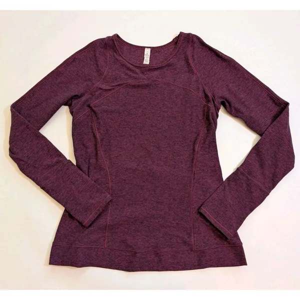 Lululemon Cypress Kiss Long Sleeve Pullover Base Layer Sz 10 Outdoor Gym Hiking - Image 2