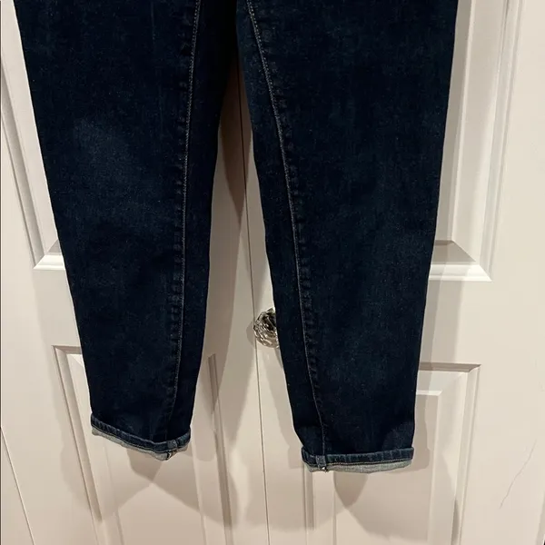 Levi's dark blue skinny‎ Denim Overalls medium - Image 3