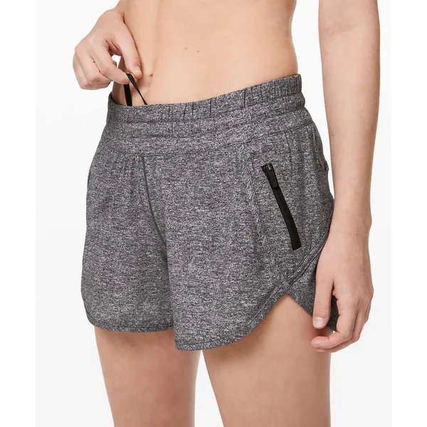 Lululemon Tracker Short V *4" Heather Lux Multi Black‎ Size 4 - Image 2