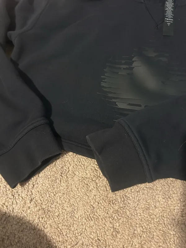 Lululemon Black Cropped Hoodie with Subtle maple leaf Center Logo - Image 6