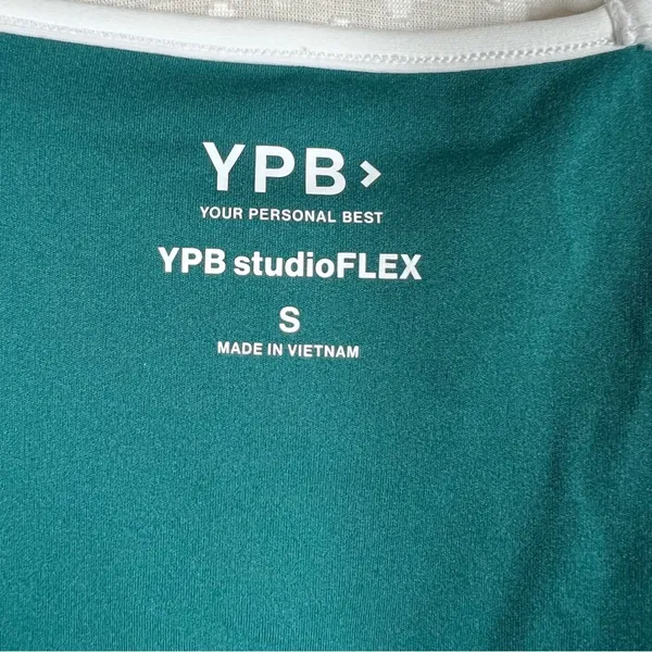 Abercrombie & Fitch YPB Green White Studioflex‎ Portrait Tank - Image 3
