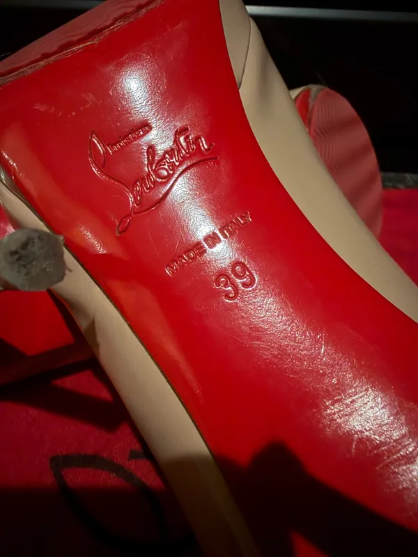 Nude Christian Louboutin Heels So Kate 80mm - Image 9