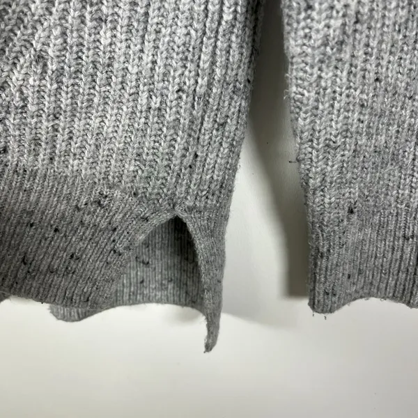 Madewell Mercer Sweater Cable Knit‎ Turtleneck Donegal Gray Sz Small Wool Blend - Image 8