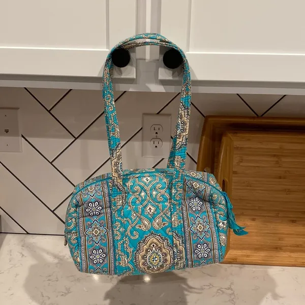 Vera Bradley Totally Turq Rectangular Shoulder bag Y2K bohemian retired pattern - Image 2