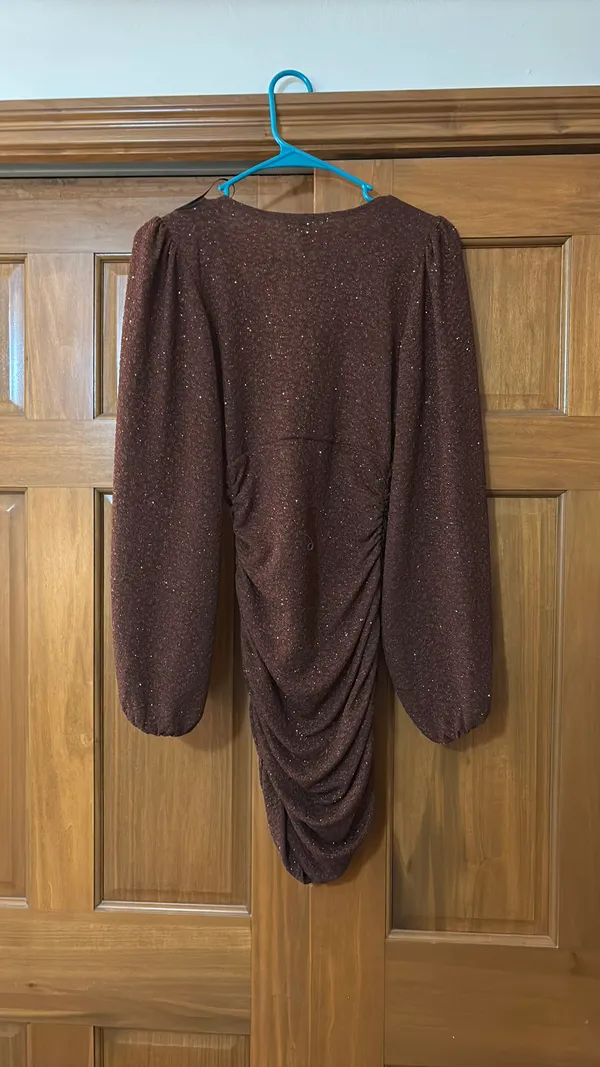Windsor Brown Glitter Dress - Image 3