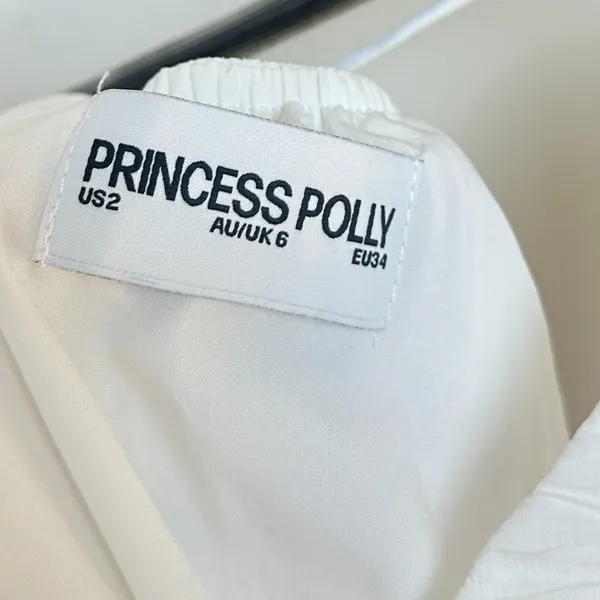 PRINCESS POLLY Matea Mini Dress in White Size US 2 - Image 7
