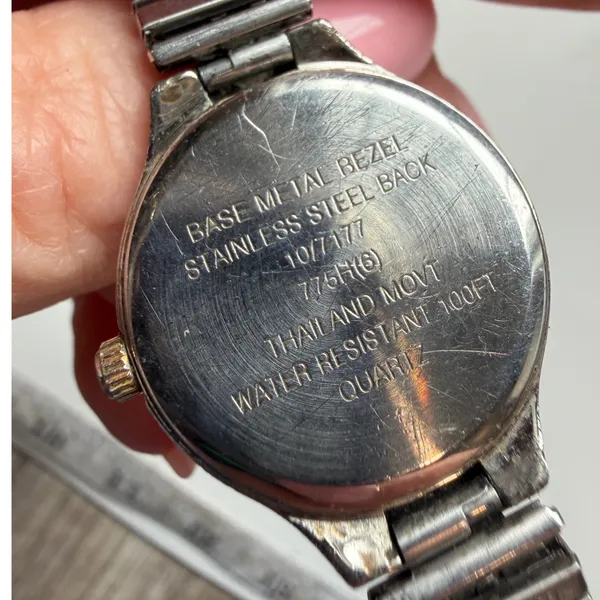 Anne Klein Wrist Watch Womens‎ Silver Gold Two Tone Date Vintage Expandable - Image 8