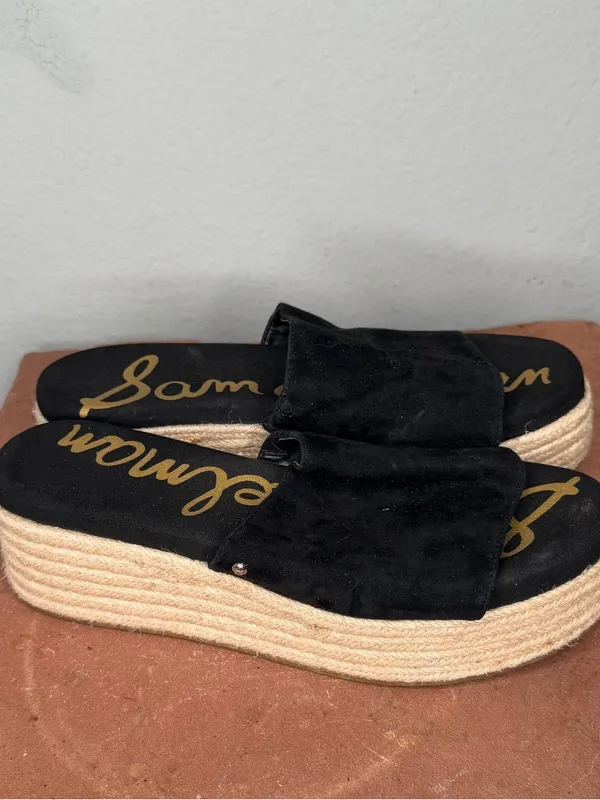 Sam Edelman Black Leather Platforms - Image 2