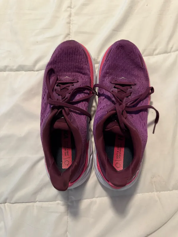 Purple Hoka Clifton 8 Running Shoes - Image 6