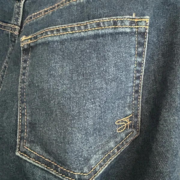 Seven7 Slim Straight Jeans Dark Blue Size 4 - Image 9