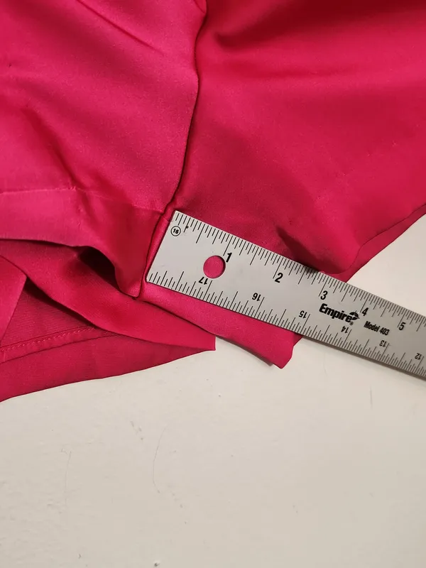 Victoria's Secret Hot Pink Satin Pull-On Lounge Shorts Size Large Flaw - Image 5