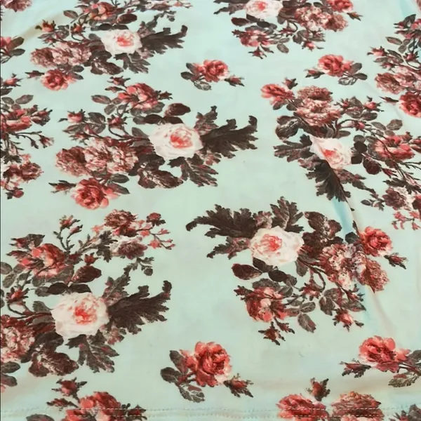 Rue 21 Mint Floral Tank Top - Image 3