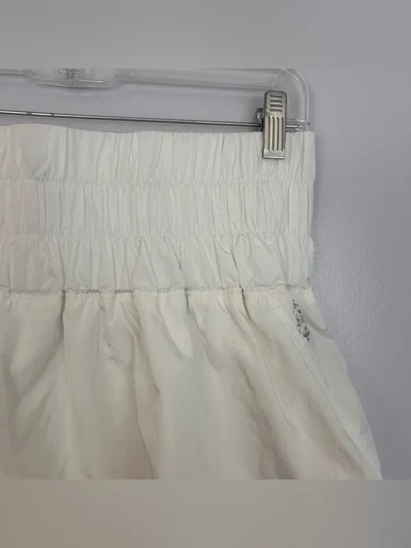 Free People Movement The Way Home High Waisted White Activewear Shorts Large - Image 5