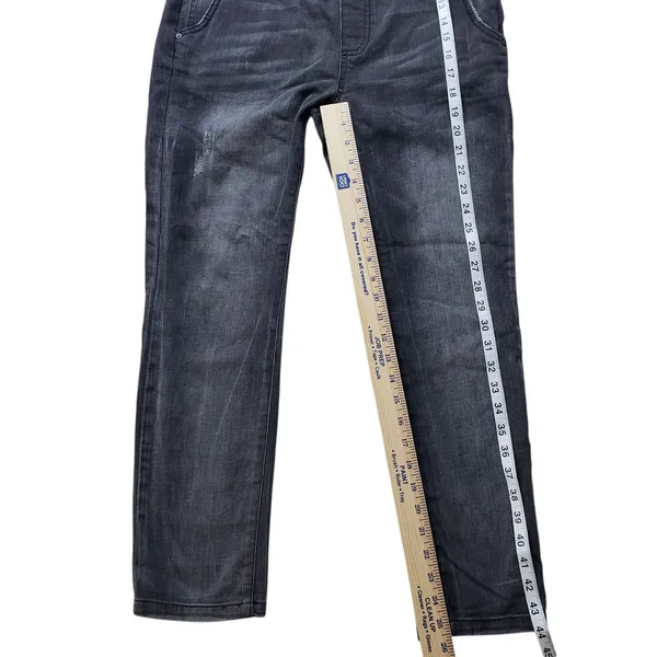 Free People Denim Overalls Womens 26 Black Gray Jumpsuit Coveralls Straight Leg - Image 5