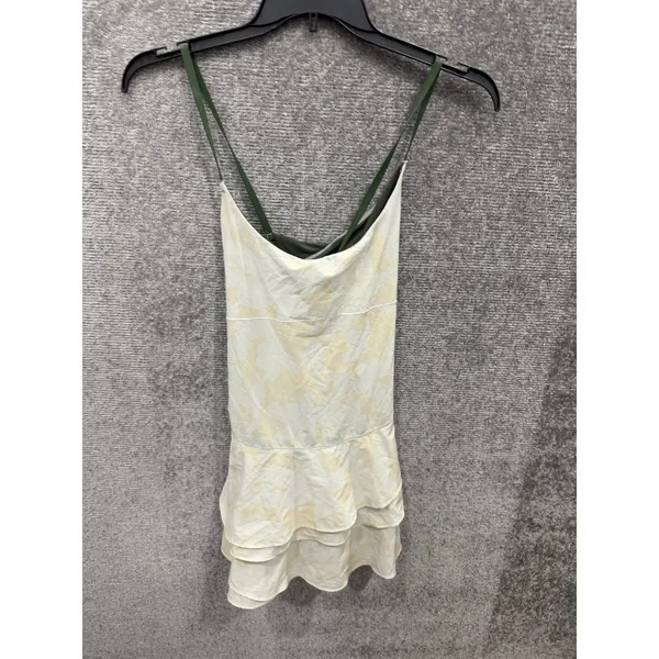 OFFLINE by Aerie Womens Exercise Dress Medium Yellow Marble Real Me Ruffle Mini - Image 5