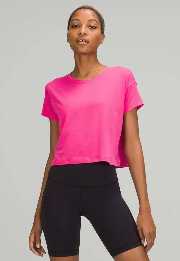 Lululemon Cates Tee Sonic Pink 6 - Image 6