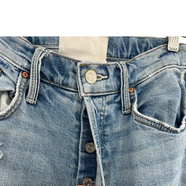Mother Denim The Tomcat Jeans Distressed The‎ Confession Wash Blue Size 27 - Image 7