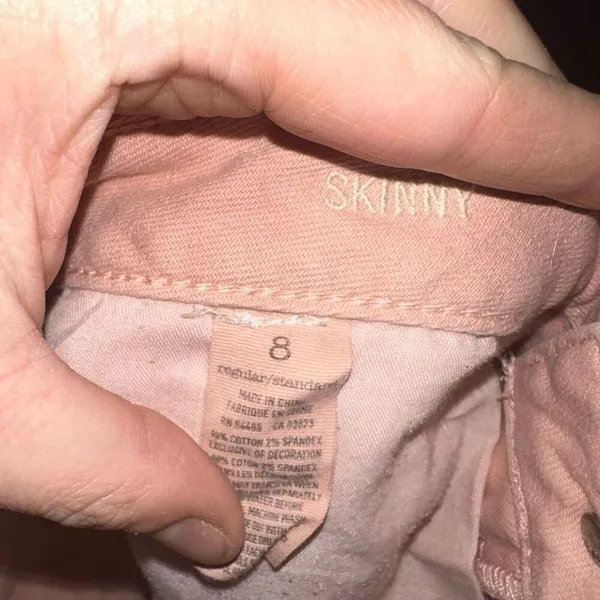 American Eagle blush barbiecore pink 8 skinny normcore jeans - Image 3