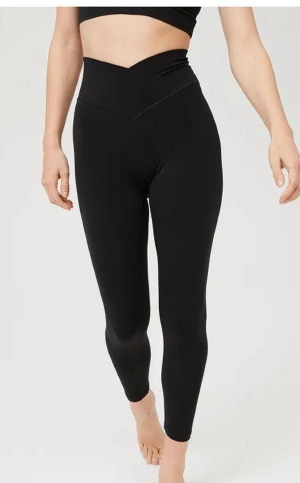 Aerie EUC OFFLINE By Real Me High Waisted Crossover Legging - burgundy - Image 4