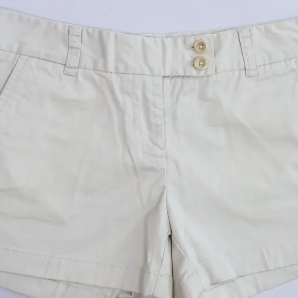 Vineyard Vines Chino Shorts Womens 4 Khaki Tan Low Rise Cotton Stretch Preppy 3" - Image 5