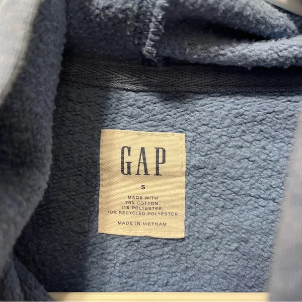 GAP Blue Tie Dye Hoodie Sweatshirt - Image 4