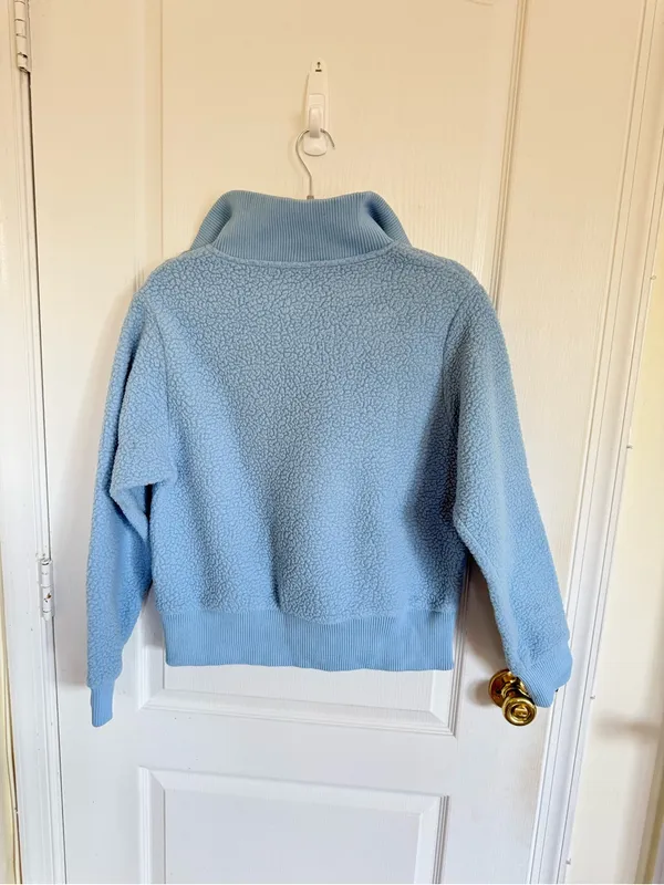 Varley Jaylin Half Zip Fleece in Glacier Blue - Image 7