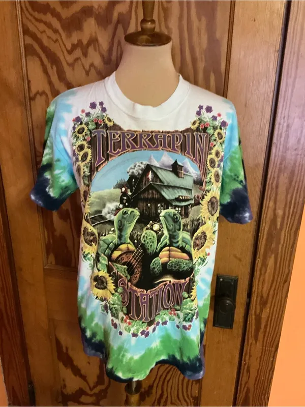 Liquid Blue Terrapin Station Grateful Dead Tie Dye T Shirt Medium Turtle Graphic - Image 7