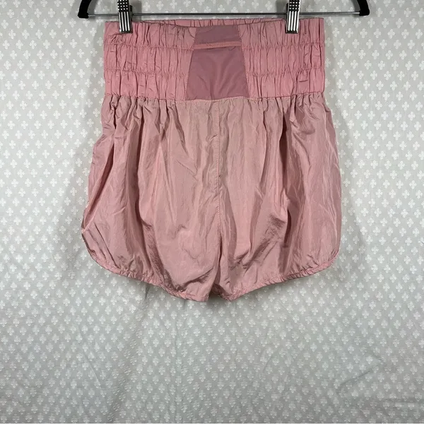 Free People Movement‎ Pink High Rise The Way Home Shorts - Image 4