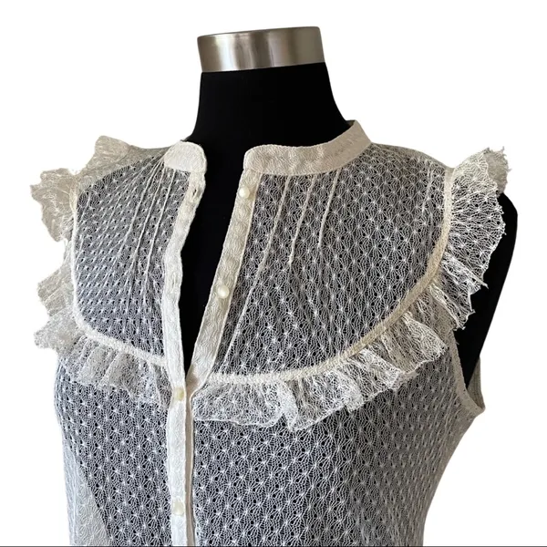 Banana Republic VINTAGE Y2K Boho Victorian-inspired blouse - Image 6