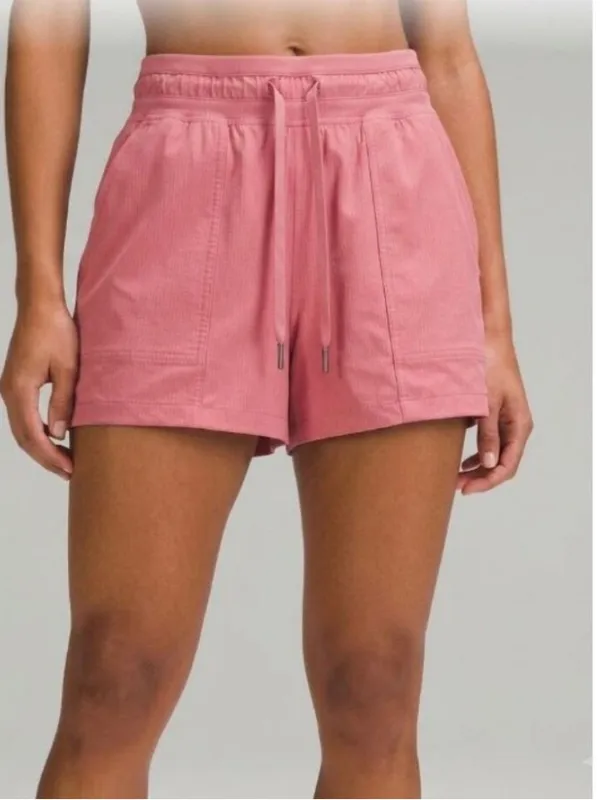 Lululemon Dance Studio Evolve High-Rise Relaxed Pink Shorts Size 4 - Image 2