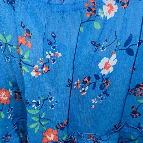 Hollister Blue Floral Tank Top - Image 2