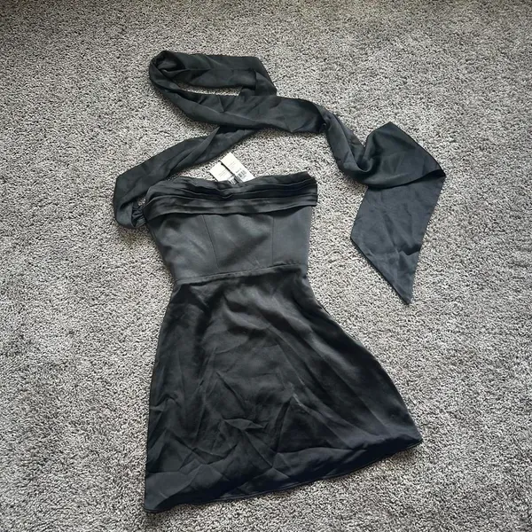 Oh Polly Black Mini Dress - Image 5