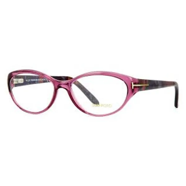 TOM FORD 90's Glasses Eyeglass Frames Floral Plum Purple AS-IS w Discoloration - Image 7