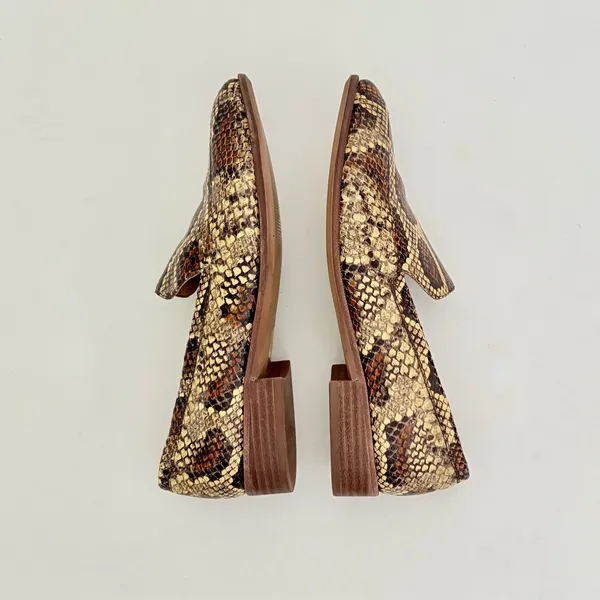 MADEWELL The Frances Loafer Snake Embossed Leather Snakeskin Shoes Size 8.5 - Image 7